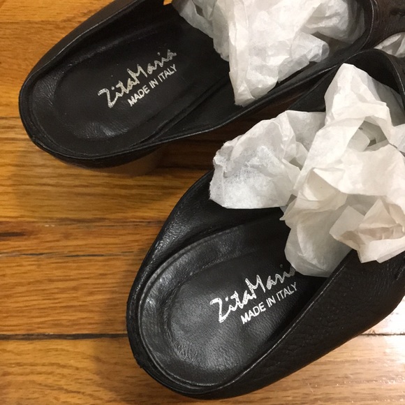 Open toe leather mules - Picture 6 of 8